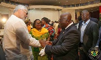 Former President Rawlings (l) and President Akufo-Addo (r)