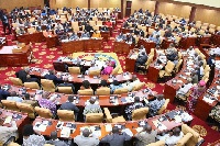 Some MPs at a sitting in Parliament