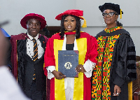 She was conferred with the Honorary Doctor of Letters