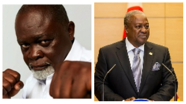 Legendary boxer, Azumah Nelson and President-elect, John Mahama