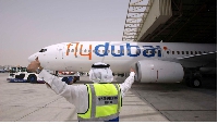 Flydubai's 50 Boeing 737-800 Next Generation aircraft at Dubai Airport in UAE