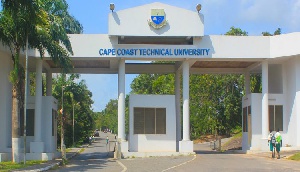 The entrance of the cape coast technical university