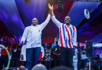 Dr. Bawumia officially unveiled Dr. NAPO as his running mate on Tuesday