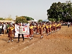 One of the schools that participated in the parade in Wa