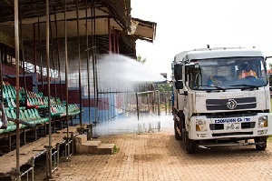 Phase A Truck On A Disinfection Exercise