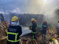 Picture of the Containers that were destroyed by the fire