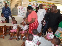 Nana Oye Lithur visits Kumasi SOS Children