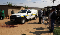 The site of a deadly shooting at a tavern in Wedela township, southwest of Johannesburg