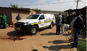 The site of a deadly shooting at a tavern in Wedela township, southwest of Johannesburg