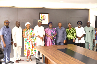 Dzifa Gomashie (M) with the new members of the MoTCCA Advisory Board
