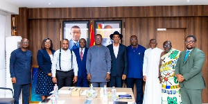 John Jinapor (5th from the left) with the members of the newly appointed Governing Board of the VRA