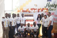 Some officials of Kasapreko at the launch of Royal Honey Bee