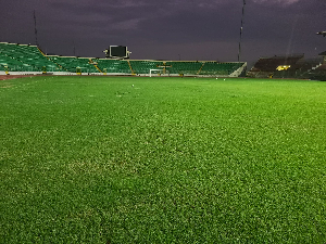 Baba Yara Stadium pitch