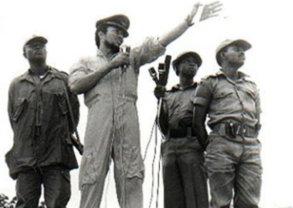 Jerry John Rawlings, joined other junior ranks of the Ghana Armed Forces to stage a coup