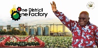The 1 District 1 Factory policy is one of President Akufo-Addo's flagship programmes