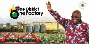 The 1 District 1 Factory policy is one of President Akufo-Addo's flagship programmes