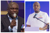 A photo collage of Rev. Victor Kusi Boateng and Justin Frimpong Kodua