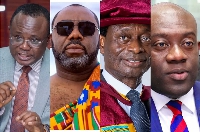 A photo collage of some potential running mates for Dr Bawumia