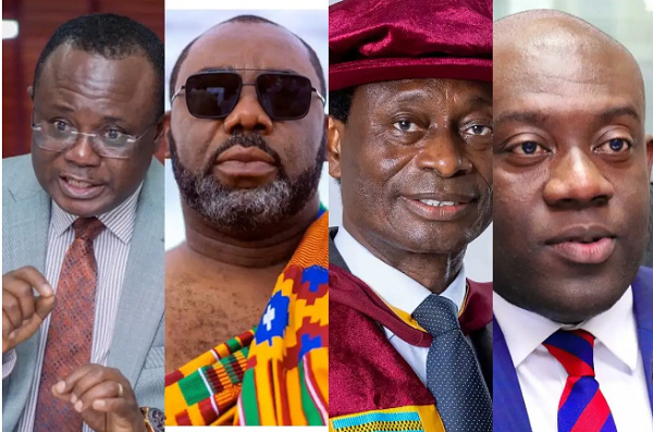A photo collage of some potential running mates for Dr Bawumia