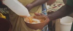 Pito is a local drink customarily served to visitors in the Northern Region