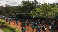 The students embarked on a demonstration and vandalised school property on Sunday