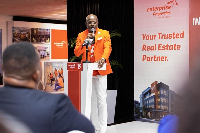Enterprise Properties Limited MD, Kwadwo Nini Owusu speaking at the event