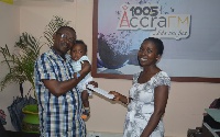 The widow's has received GHS5,000 from Accra100.5FM