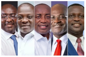 A collage of Dr Mahamudu Bawumia, Dr Bryan Acheampong, Kwabena Agyapong and Dr Yaw Adutwum A collage of Dr Mahamudu Bawumia, Dr Bryan Acheampong, Kwabena Agyapong and Dr Yaw Adutwum