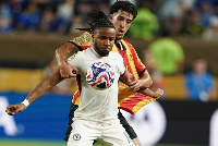 Christopher Nkunku defends ball in Chelsea vs Esperance FC match