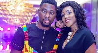 Recording artiste A Plus with his would-be wife Akosua Vee