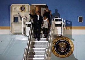 Obama@arrive Kia