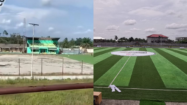Current (L) and previous state (R) of Crosby Awuah Memorial (CAM) Park