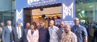 Dr Bawumia (fifth right) with officials of BOST