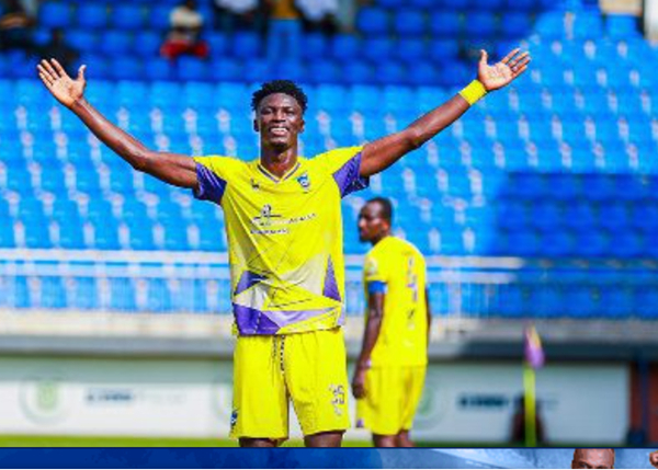 Black Stars players before a football game