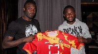 Emmanuel Frimpong, right, with Awal Mohammed