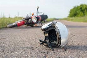 File photo of a motorcycle accident