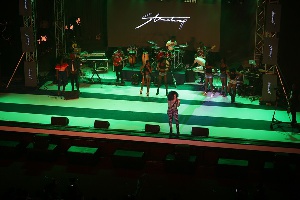 Becca on stage at 2017 BHIM concert