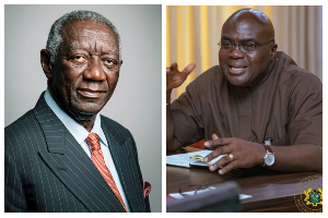 Debrah (R) has recounted his long-standing relationship with former President Kufuor (L)