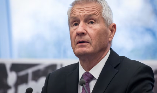 Norway's former Prime Minister Thorbjørn Jagland pictured at the Council of Europe in Strasbourg