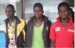 From left, Alhassan, Karim and Musa