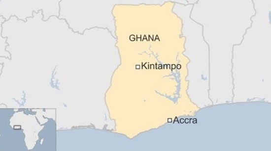 A map of Kintampo