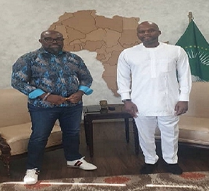 McDan (Left) with AfCFTA Secretary-General, Wamkele Mene (Right)