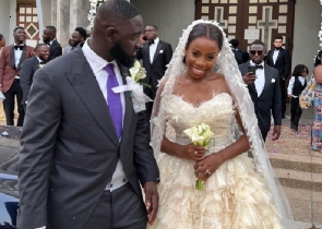Emily Owusu-Nyantekyi and the groom, Kwadwo Amponsah