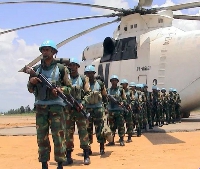 Bangladeshi peacekeepers of the UN missio