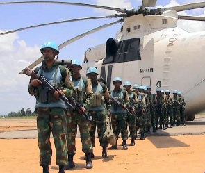 Bangladeshi peacekeepers of the UN missio