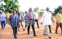 Sly Mensah visited NDC delegates in the Northern region