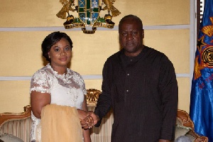Charlotte Osei and President  Mahama