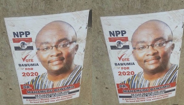 Posters of Dr. Bawumia announcing his intentions have popped up in the Northern Region