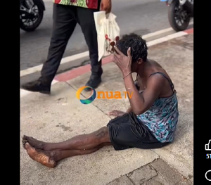 The woman was rescued by military and fire service personnel around the Flagstaff House