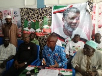 Members of NDC Youth Coalition at the press confab declaring support for Hudu Yahaya